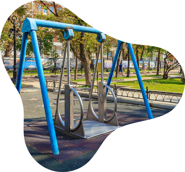 Progettiamo aree parco con giochi accessibili per bambini portatori di handicap o con problemi di disabilità motorie