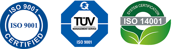 certificazioni ISO 14001 e ISO 9001 sul controllo qualità nel proprio processo produttivo