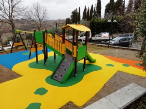 Nuova Pavimentazione antitrauma Comune di Montalcino (SI)